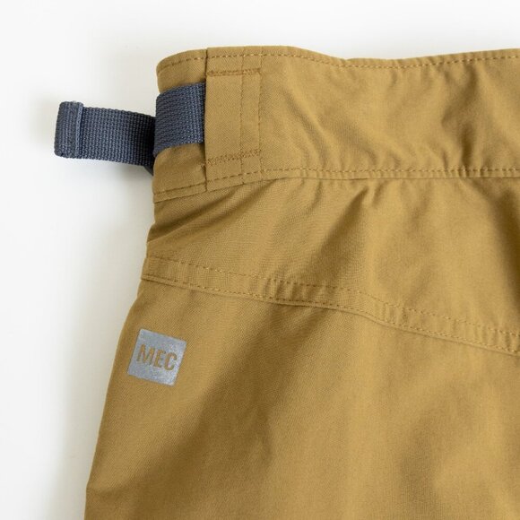 ✨ MEC Crinkum Plus Shorts Padded Mustard Brown Mountain Biking Size 36 - Picture 11 of 16